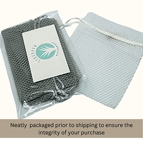 3PC Bath Bomb Bags & Shower Bomb Bags | 4" x 5" Shower Tablet Bag For Clean Bath Shower | Less Mess | More Effective Aromatherapy | Stocking Stuffer