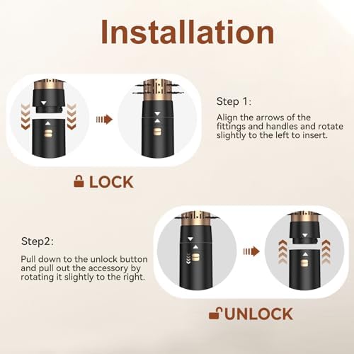 Blow Dryer Brush,3 in 1 Rotating Hair Dryer Brush Spinning with Detachable Brush(2" & 1.5"),3 Heats and 2 Speeds Rotating Hot Air Brush for Curl,Straight