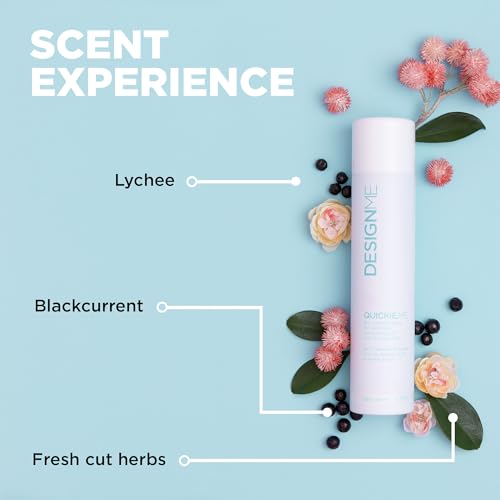 QUICKIE.ME Dry Shampoo Hair Spray by DESIGNME | Oil-Absorbing, Residue-Free Dry Shampoo | Root-Lifting Dry Shampoo Spray | Waterless Dry Shampoo Spray with Rice Starch, 7 Oz