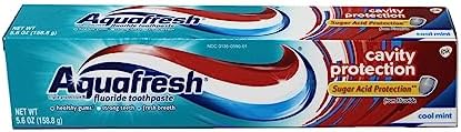 Aquafresh Cavity Protection Tube Cool Mint, 5.6 Ounce (Pack of 6)