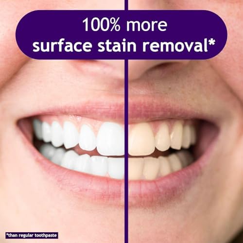 Purple Color Corrector Whitening Toothpaste, Fluoride-Free,Deep Stain Remover Toothpaste, Plaque Remover for Teeth,freshens Breath,Vanilla Mint