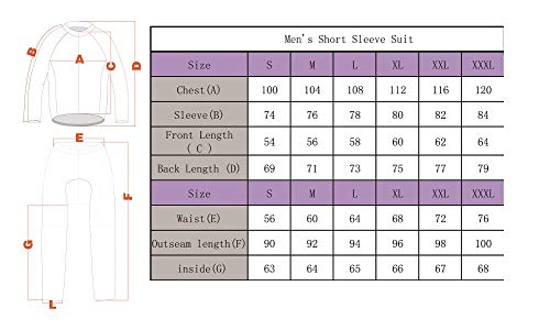 NICEGURDEN Long Sleeve Jersey Shirt Cycling Suits Set Shirt 3D Padded Pants, Sportswear Mountain Bike Wear Breathable Fitness Clothing (L, Yellow)