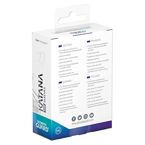 Ultimate Guard Katana Sleeves Standard SizeClear (100)