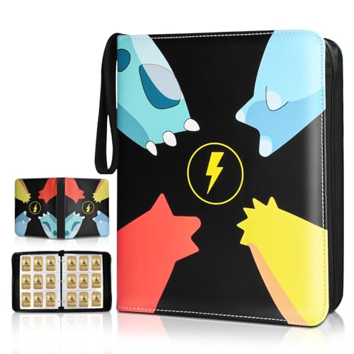 OCCKIC 9 Pocket Card Binder,Card Binder for Cards,900 Pockets Trading Card Binder with 50 Removable Sleeves,Card Binder Book for MTG, Game Cards, Baseball Sport Cards