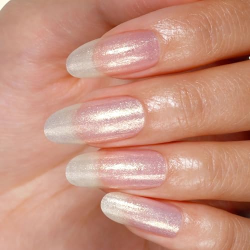 LONDONTOWN Shimmer Nail Highlighter - Multi-Dimensional Iridescent Finish Nail Polish Treatment, Vegan Cruelty Free, Shimmery Gold Soft Pink, Sunkissed - .40fl oz