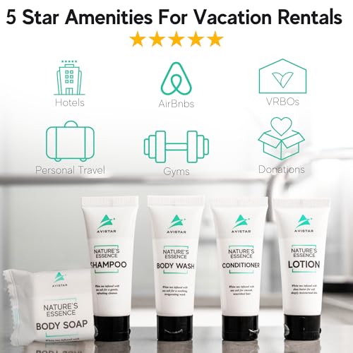 90 Piece Hotel Soap & Bulk Toiletries - Airbnb Essentials for Hosts & Guests - Hotel Shampoo & Conditioner Supplies for Guests, Hotel Toiletries Bulk Set, Mini Bulk Travel Size Toiletries, Air BnB