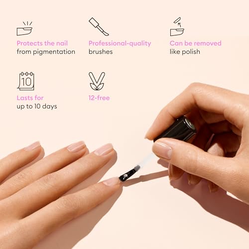 Manucurist Green Flash Base Coat - LED Gel Nail Polish Base Coat - 12-Free - 84% Bio-Sourced Ingredients - Made in France - 0.5 fl oz Bottle