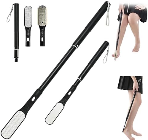 Toe Gap Cleaning Brush, 18.82"-25.98" Telescopic Toe Cleaning Brush Long Handle, Toe Scrubber for Deep Cleaning and Exfoliating for Women and Men, Elderly