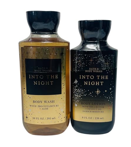 Bath & Body Works Into The Night Lotion and Body Gel Wash 2 Piece Set