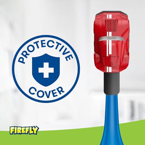 Firefly Slim Sonic Hot Wheels Toothbrush with USB Charging and Antibacterial Cover, Ages 3+, 1 Count