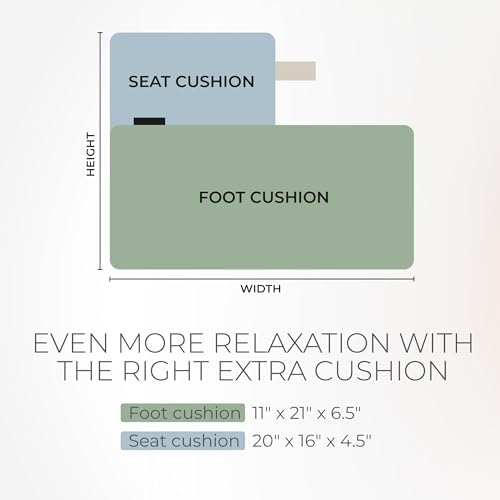 BADESOFA® Luxury Bath Tub Pillow for Feet | Premium-Quality Materials | Comfortable & Quick-Drying | Washable Bath Cushion in Ivory Pearl | Home Spa Accessories | Universal Fit for Any Bathtub