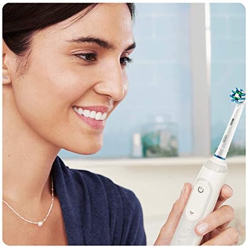 Oral B Cross Action Electric Toothbrush Replacement Brush Heads Refill, 4Count