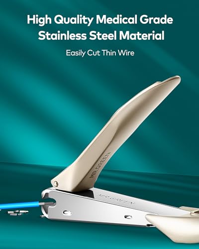 Nail Clippers for Thick Nails, Professional Nail Cutter with Catcher, Medical Grade Stainless Steel, Sharp and Durable Nail Clipper Kit for Men and Women, Bionics Design(Small and Big) M-1210plus