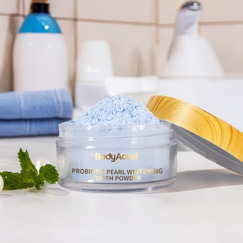 Teeth Whitening Powder Upgraded– Probiotic Pearl Whitening Tooth Powder, Fluoride-Free Toothpaste for Coffee & Tea Stain Removal, 360° Clean Teeth, Fresh Breath