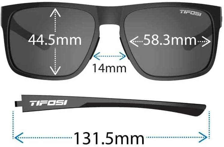 Tifosi Optics Swick Sunglasses Bundle with Case and Eyewear Straps (Onyx Blue Fade/Sky Blue Mirror)