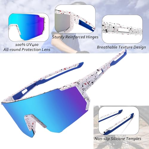 Youth Baseball Sunglasses For Boys Girls,UV400 Kids Sports Sunglasses,Cycling glasse Running Golf
