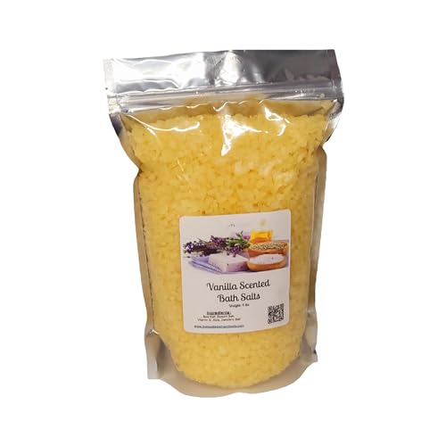 Bath Salts | 20lbs Bulk Bag/Box (320 oz.) | Vanilla Scent | Epsom Salt | Sea Salt | Wholesale | Bathing | Body Care | Beauty | Relaxation | Spa | Pedicure | Manicure