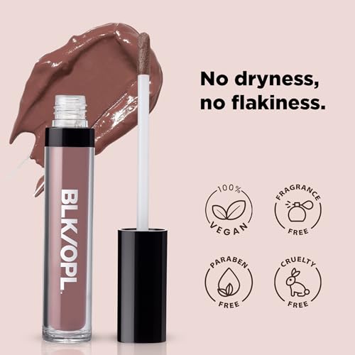 Black Opal BLK/OPL COLORSPLURGE Liquid Matte Lipstick, Chic Mauve — long-lasting, enriched with Vitamins C & E, paraben-free, cruelty-free