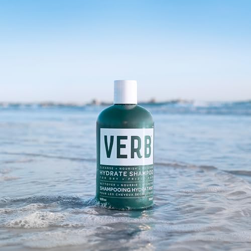 VERB Hydrate Shampoo - Cleanse Dry + Frizzy Hair - Smooth + Reduce Frizz - Amber + Warm Jasmine Scent