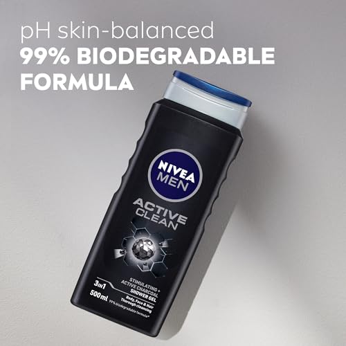 Nivea Active Clean Shower Gel, 500 g