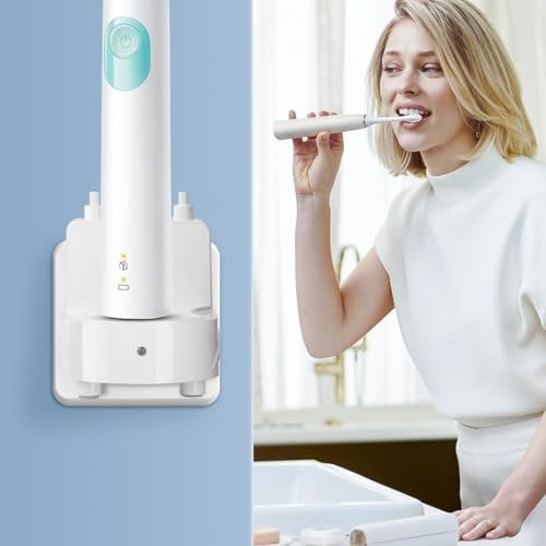 Wall Charger Base for Philips Sonicare Electric Toothbrush, Wireless Electric Toothbrush Wall Charger for Philips Sonicare HX6100/ HX3000/ HX6000/ HX8000/ HX9000 Series, White