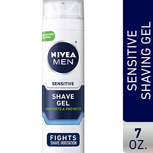 NIVEA Men Sensitive Shaving Gel - Protects Sensitive Skin From Shave Irritation - 7 oz. Can