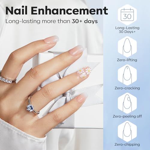 modelones Nail Dehydrator and Primer & Builder Nail Gel, 3Pcs Prep Dehydrate & Bond Primer Clear Gel Builder Polish Base Coat for Strengthener Apex Building, LED Lamp Cured 10ml Home DIY Salon