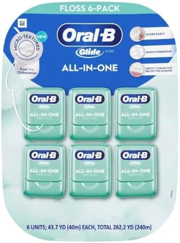 Oral-B Glide Pro-Health Comfort Plus Dental Floss, Mint, 6 Count