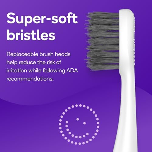 Burst Nova Toothbrush (Pink) | Sonic Powered Teeth Whitening | Super-Soft Bristles | 18000 VPM | 2 Minute Timer | Aluminum Handle | Replaceable Brush Head | Compact Size | with AAA Battery