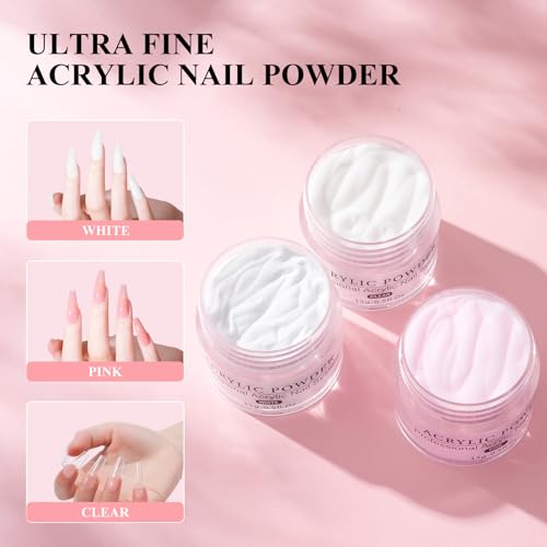 Practice Hand for Acrylic Nails: Flexible Fake Hand with Stand Nails Kit Acrylic Set - Professional Nail Mannequin Hand for Beginners Salon Home