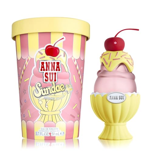 Anna Sui Sundae Mellow Yellow Eau de Toilette Perfume Spray For Women, 1.7 Fl. Oz.