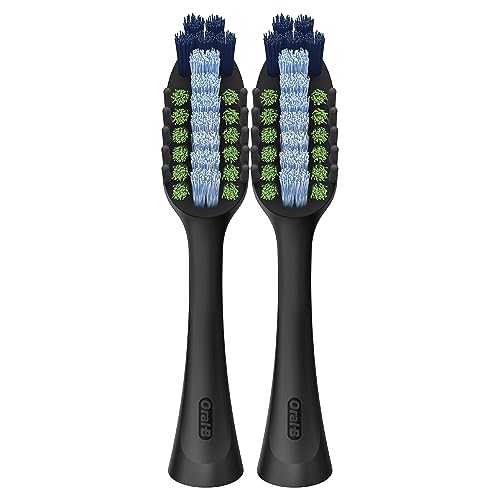 Oral-B Clic Toothbrush Whitening Replacement Brush Heads, Black, 2 Count