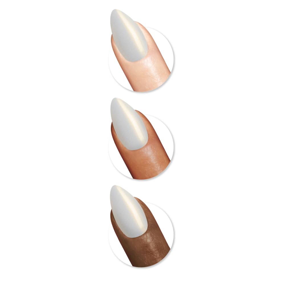 Sally Hansen Instant Cuticle Remover | 15-Second Gel Formula with Aloe & Chamomile | Press-On Nails Kit with 30 Designs