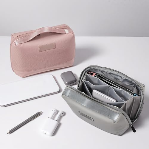 Polyester Electronics Organizer For Travel, Large Capacity Digital Accessories Bag, Ideal For Gadgets, Chargers, And Cables