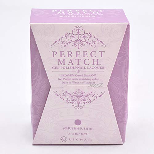 Lechat Perfect Match Gel Polish, Hush-Hush, 0.5 Fluid_Ounces (Pms244)