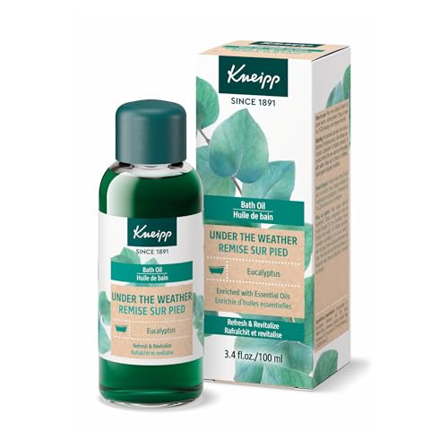 Kneipp Under The Weather Eucalyptus Bath Oil - Good for Respiratory Wellness - Vegan - 3.38 fl oz - Up to 10 Baths