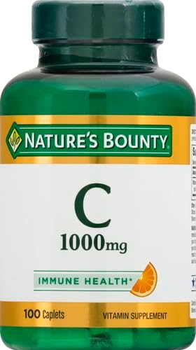 Nature's Bounty Vitamin C 1000mg, Immune Support Supplement, Powerful Antioxidant, 2 Pack, 100 Caplets