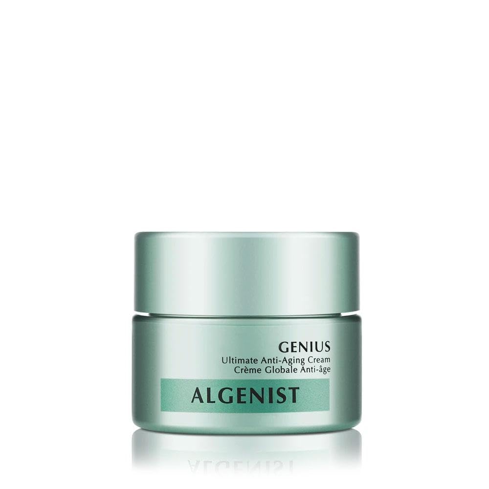 Algenist GENIUS Ultimate Anti-Aging Cream - Vegan Firming & Smoothing Moisturizer with Alguronic Acid & Microalgae Oil - Non-Com
