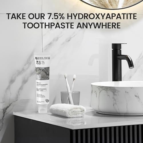 7.5% Hydroxyapatite Toothpaste – Strengthens Enamel, Protects Gums & Freshens Breath – Fluoride-Free, Ideal for Sensitive Teeth, 120g (3)