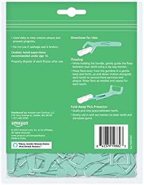 Amazon Basics Mint Dental Flosses, 540 Count, 6 Packs of 90