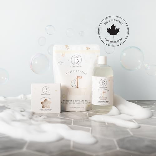 Bathorium Little Charlie Konjac Body Sponge, Gentle & Cleansing Sponge for Babies, Sensitive Skin, 100% Pure Konjac, Ideal for Daily Use, 1 Sponge