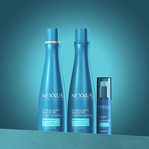 Nexxus Ultralight Smooth Conditioner Weightless for Dry and Frizzy Hair Smooth Hair Treatment to Block Out Frizz Against Humidity 13.5 oz