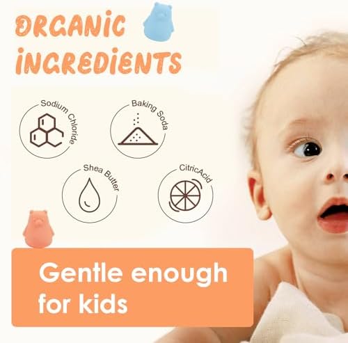 9 PCS XXL Polar Bear Natural Bath Bombs for Kids with Surprise Toys Inside, Bubble Bath Fizzy Balls Gift Kit for Girls Boys Children's Day Birthday Christmas Halloween