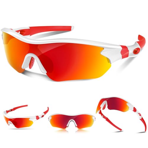 Polarized Sports Sunglasses for Men Women Youth Baseball Running Fishing Tennis Golf Cycling Driving Motor TAC UV400 TR90
