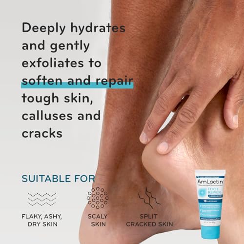 AmLactin Award-Winning Essentials Skin Care Set - Daily Nourish 12% Lotion, Ultra Smoothing Cream, Foot Repair Cream & Moisturizing Socks - Lactic Acid Moisturizer Gift Set for Whole-Body Skin Renewal