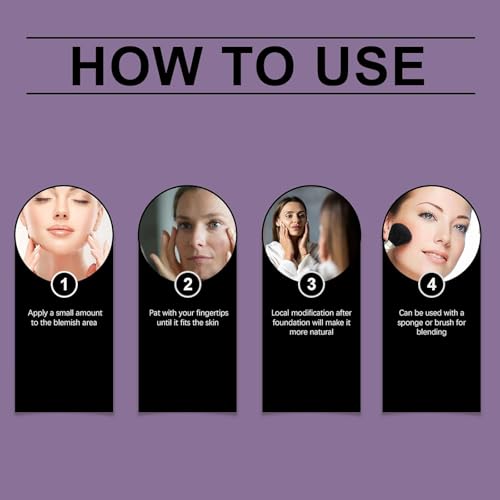 Beauty Body Coverage Perfector with Brush, 2-in-1 Body Camouflage and Illuminator, All over Complexion Perfector with Brush, Long-Lasting Natural Gloss Body Concealer (Dark skin color)