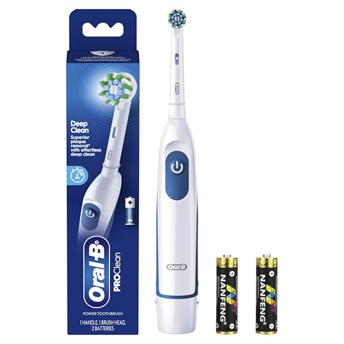 Oral-B Pro 100 3D White, Battery Toothbrush, White