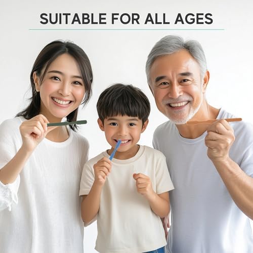 40 Prepasted Disposable Toothbrushes Individually Wrapped - Single Use Pre Pasted Disposable Toothbrushes with Toothpaste Built In - Waterless Toothbrush for Travel, Airbnb Guests, Hotel, & Camping