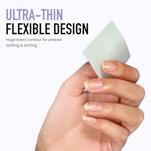 LONDONTOWN Smooth & Shine Buffer Pads - Nail Buffer for Natural Nails for Smoothing, Shaping & High Shine Polishing | Travel Friendly, 10 Count