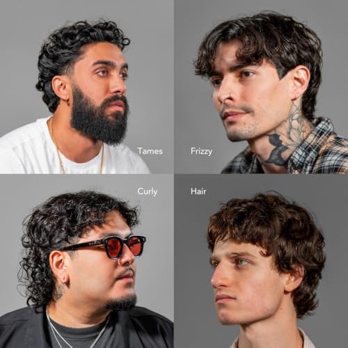 BluMaan Hydrating Hair Oil - Designed for Dry, Frizzy, Straight, or Curly Hair - 100% Natural Men's Hair Strengthening Oil - 60 ml / 2.0 oz